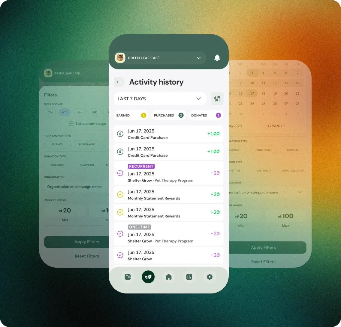 Payment terminal screens